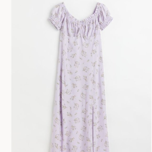 💕 HOST PICK! 💕 H&M Floral Printed Lavender Dress - Picture 2 of 3